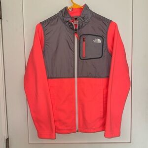 The North Face Pink and Gray Fleece (Girl’s XL, Women’s SMALL)